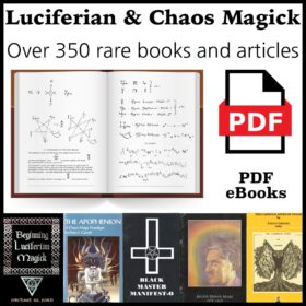 Printable Luciferian and Chaos magick book collection - PDF eBooks - vintage print poster