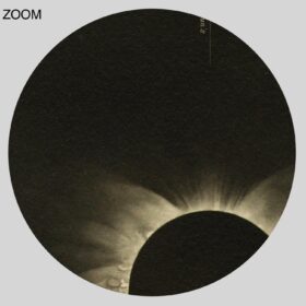 Printable Total eclipse photo, black sun, astronomy, cosmology poster - vintage print poster