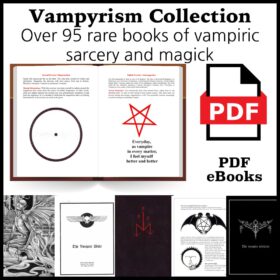 Printable Vampyrism and vampiric magick book collection - PDF eBooks - vintage print poster