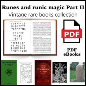 Printable Runes and Runic Magic Books Collection part 2, PDF eBook - vintage print poster