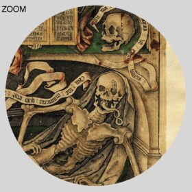 Printable Allegory of The Transience of Life, medieval memento mori art - vintage print poster